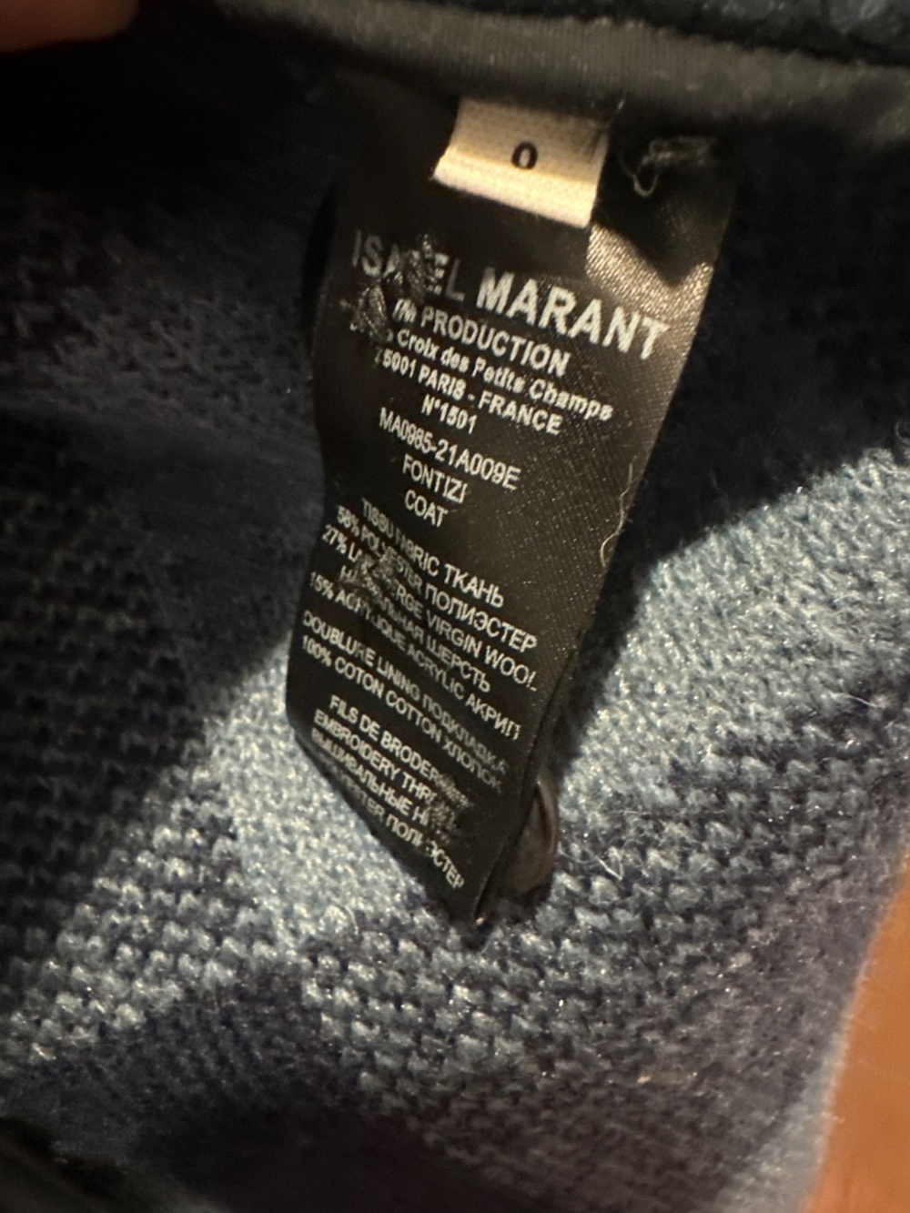 Isabel marant blue check coat - Picture 7 of 7